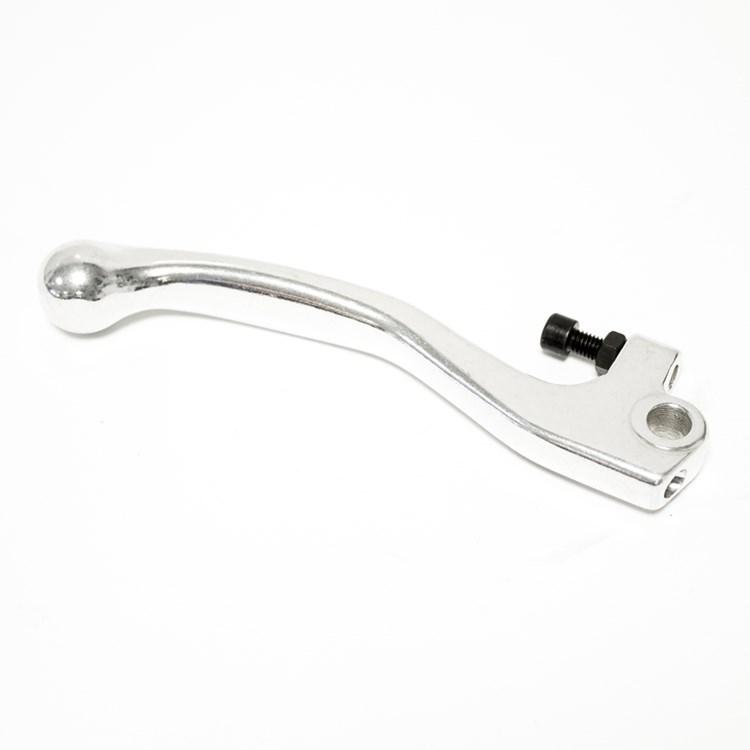 Raceline Silver Brake Lever - Honda Cr 125/250 1992-2007, Crf 250/450R 2002-06, Crf150 2007-21, Crf 250/450X 2004-19