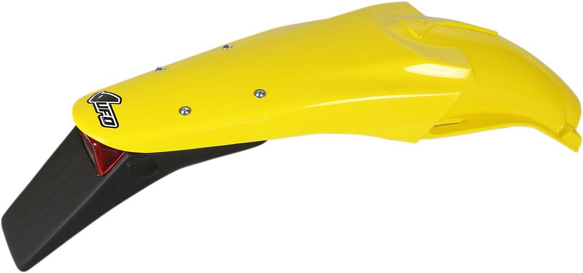 SU03984#101 - UFO Enduro Rear Fender With Tail Light - Suzuki DRZ400 2000-06 - Yellow