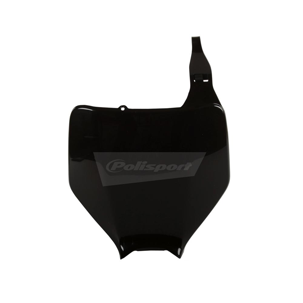 Polisport Black Front Number Board - Kawasaki Kx 125/250 & Kxf 250/450 2003-08, Suzuki Rmz250 2004-06