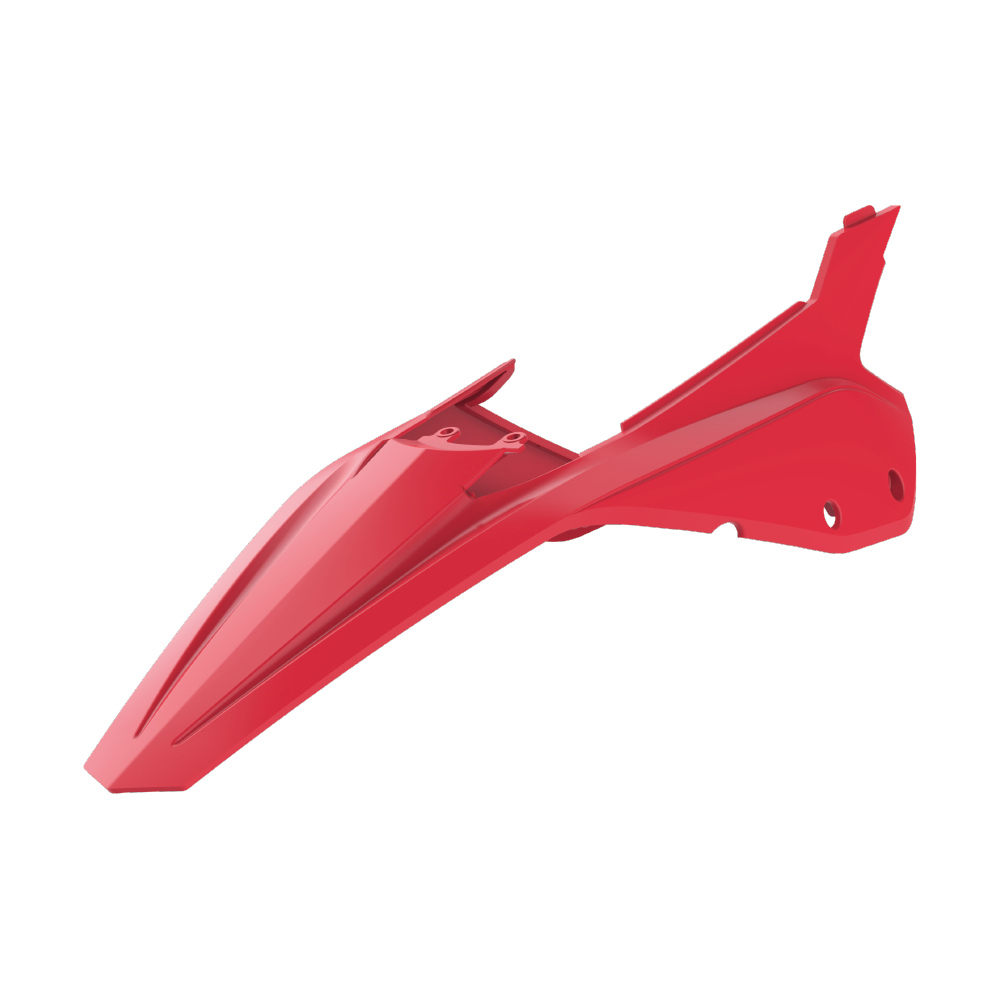 Polisport Red Rear Fender & Side Panel Unit - Beta 125-300 Rr & 350-480 Rr 2020-22