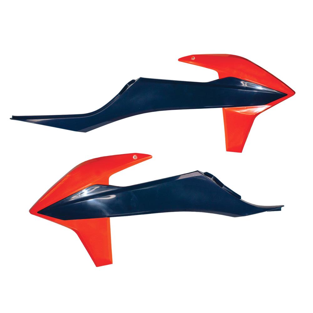 Polisport Radiator Scoops - KTM SX/SXF/XC-F 2019-22, EXC/EXCF/XC-W 2020-23 - Orange/Blue