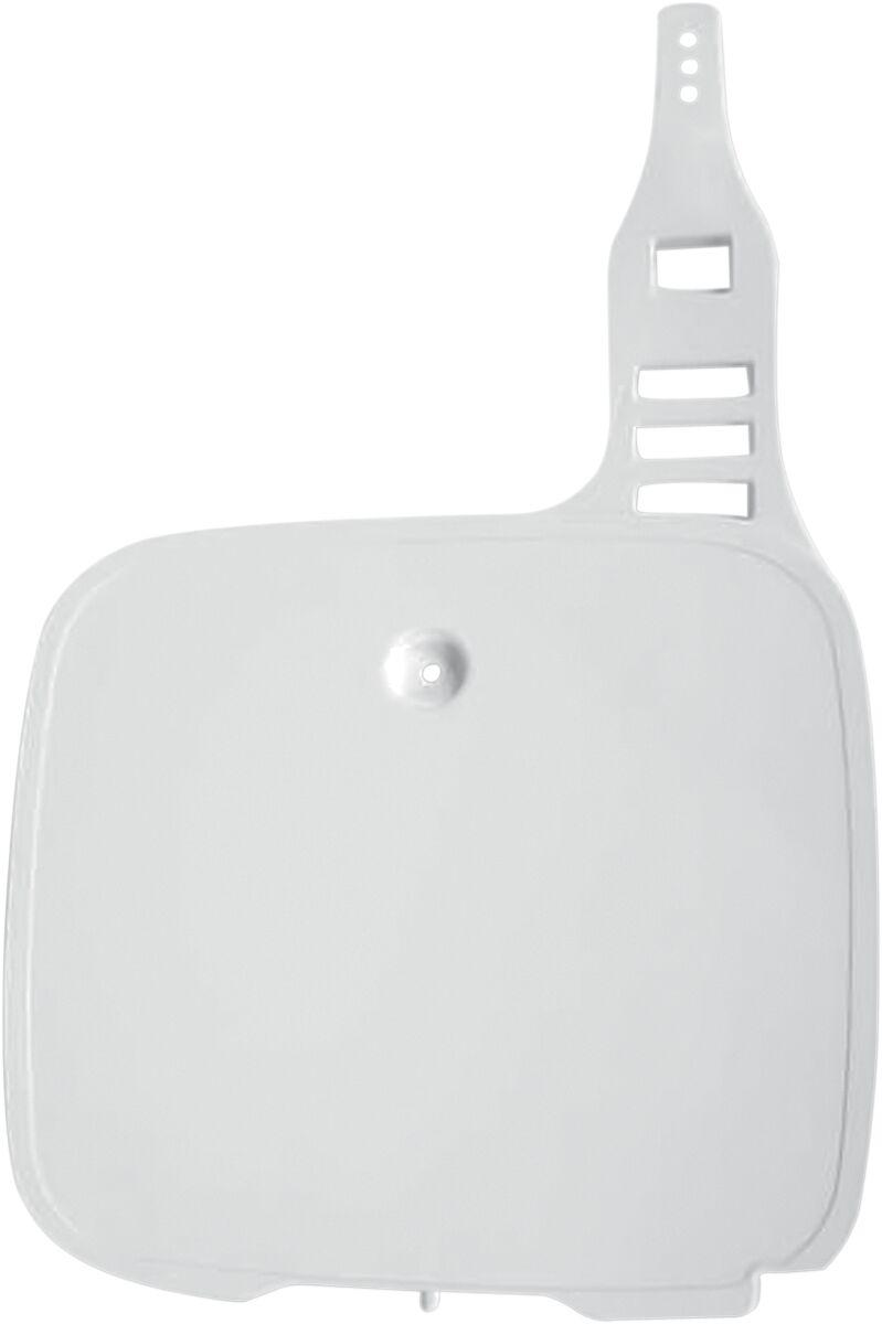 YA02805#046 - UFO Front Number Board - Yamaha YZ 125/250 1987-91 - White