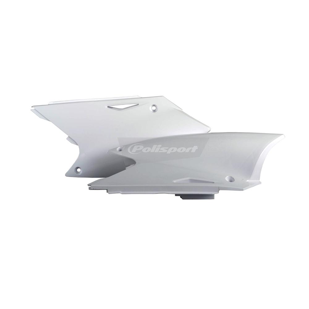 Polisport White Side Panels - Kawasaki Kxf250 2004-05, Suzuki Rmz250 2004-06