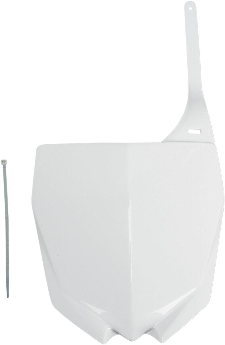 Ufo White Ya04813#046 - Front Number Board - Yamaha Yz 125/250 2015-18, Yzf250 2010-2018, Yzf450 2010-17