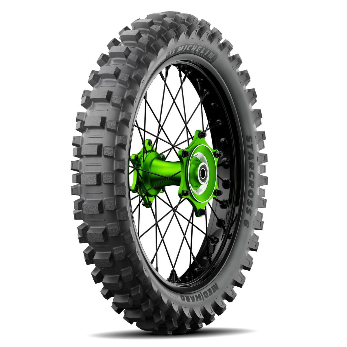 775871 - Michelin Starcross 6 Medium Hard 57M Rear Tyre - 100/90-19"