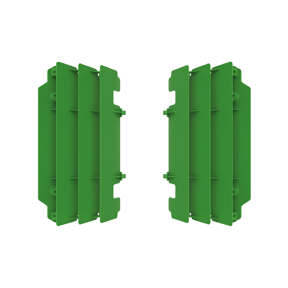 Polisport Green Radiator Louvres - Kawasaki Kx250 2005-07