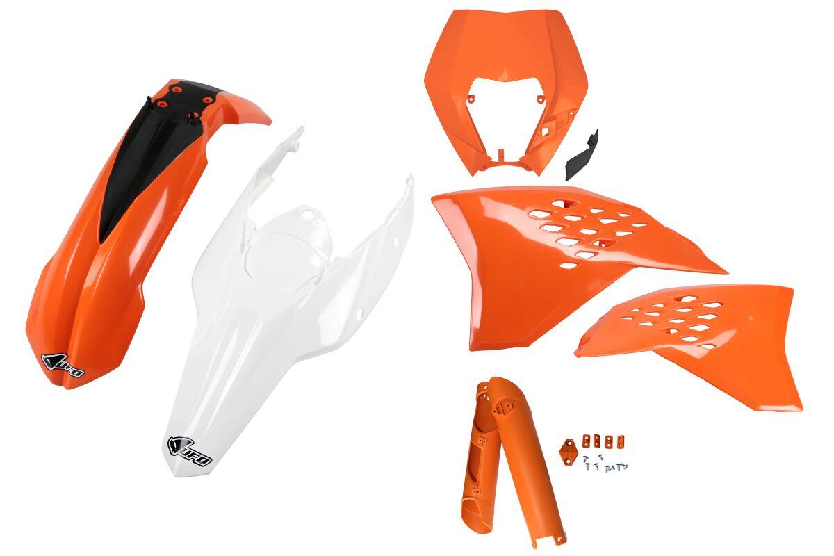 KTKIT520F@999 - UFO Full Plastics Kit - KTM EXC 125/200/250/450/530 2009-11 - OEM