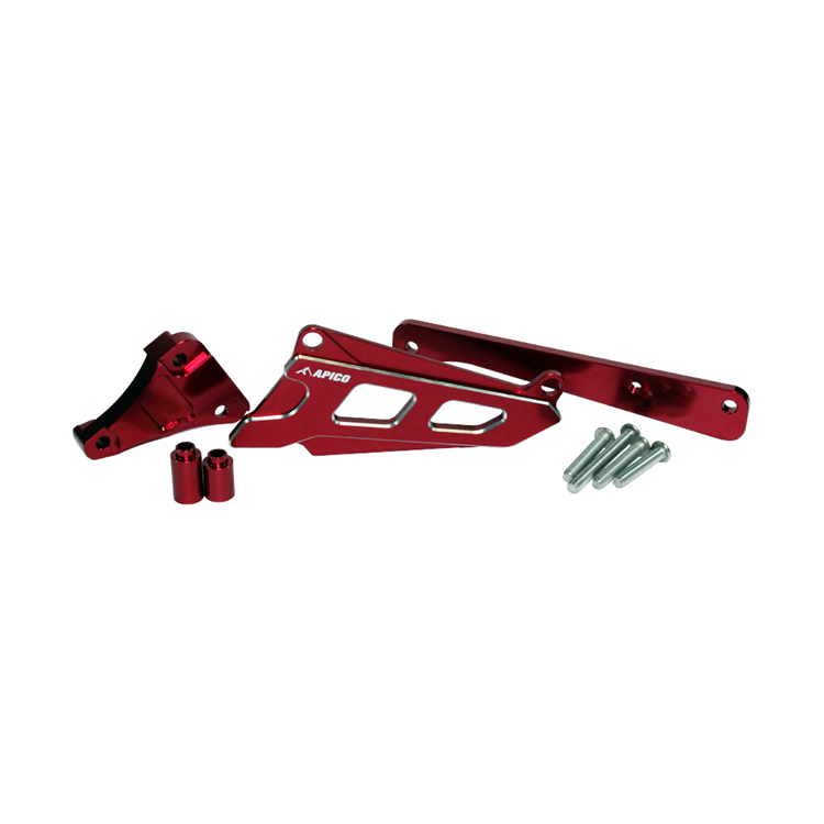 Apico Red Front Sprocket Cover - Beta 125-300 Rr 2013-22, 350-500 Rr 2010-22