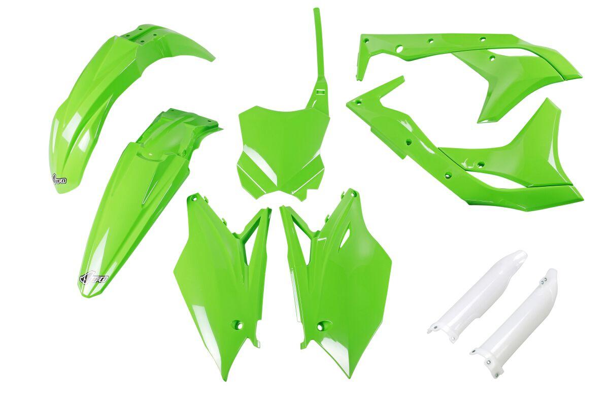 Ufo Green Kakit225f@026 - Plastics Kit - Kawasaki Kxf250 2018