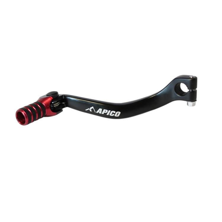 Apico Black/Red Elite Gear Pedal - Honda Cr250 2004-07