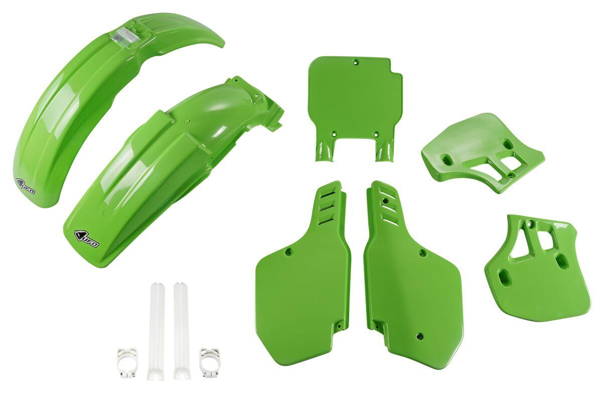Ufo Kakit189f@026 - Full Plastics Kit - Kawasaki Kx250 1989 - Oem