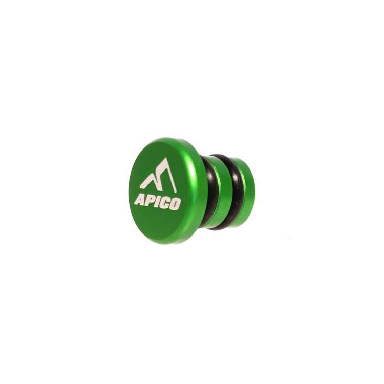 Apico Green Cnc Gear Pedal Tip End Cap - Aluminium