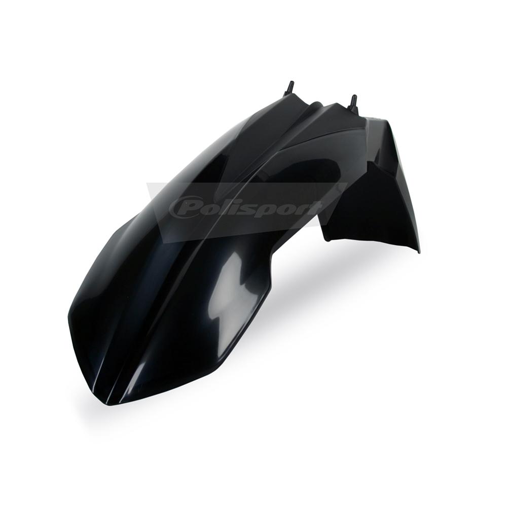 Polisport Black Front Fender - Ktm Sx 125/250 2007-12, Exc/Exc-F 2008-13