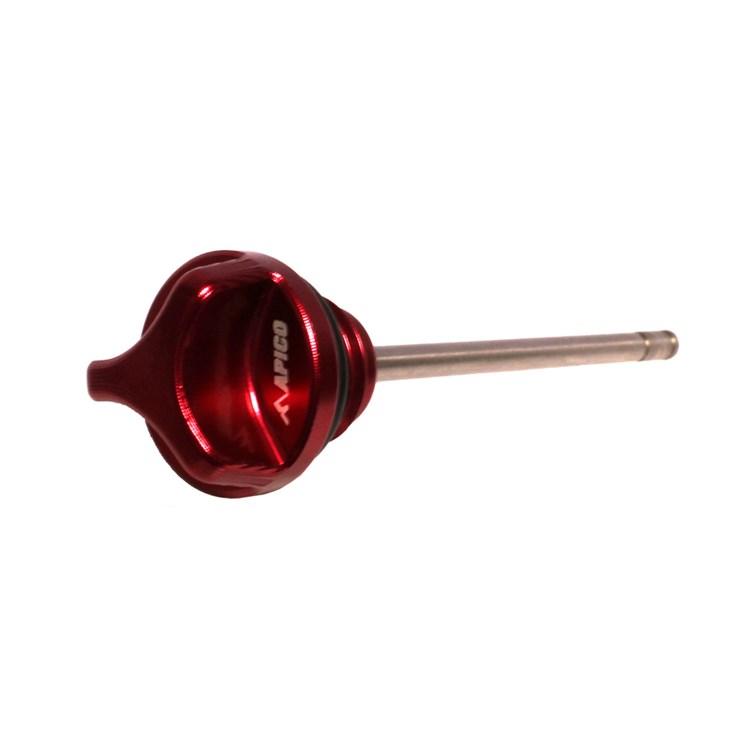 Apico Oil Fill Dipstick Plug - Honda CRF450R & CRF450RX 2017-20 - Red