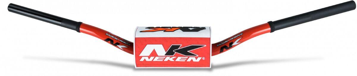 R00101BC-RW - Neken Radical Design Fat Bar Handlebars - YZF OEM Bend - Red/ White