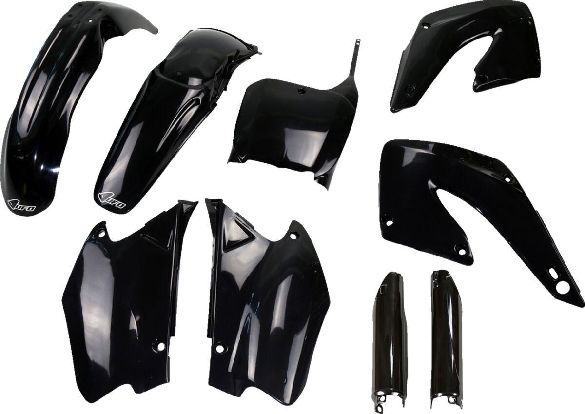 HOKIT100F@001 - UFO Full Plastics Kit - Honda CR 125/250 2000-01 - Black