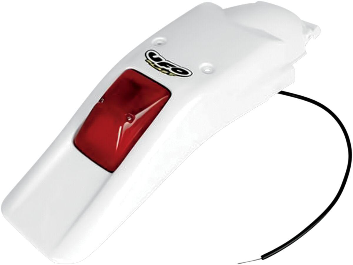 Ufo Light/White Ho03611#041 - Enduro Rear Fender With Tail - Honda Xr250 1996-2004, Xr400r 1996-2002