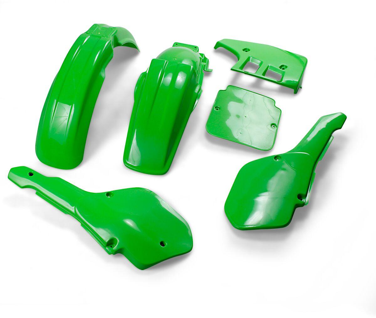 KAKIT199@026 - UFO Full Plastics Kit - Kawasaki KX125 1987 - Green