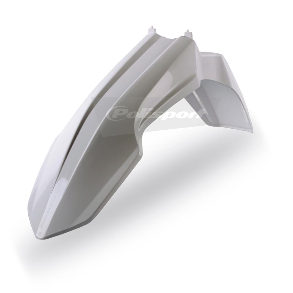 Polisport White Front Fender - Suzuki Rmz250 2010-17, Rmz450 2008-17