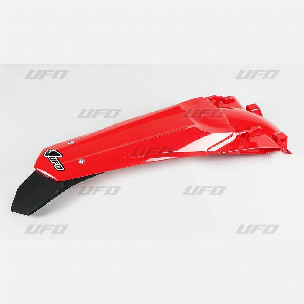 Ufo Light/Red Ho04667#070 - Rear Fender With Tail - Honda Crf250r 2014-16, Crf450r 2013-16