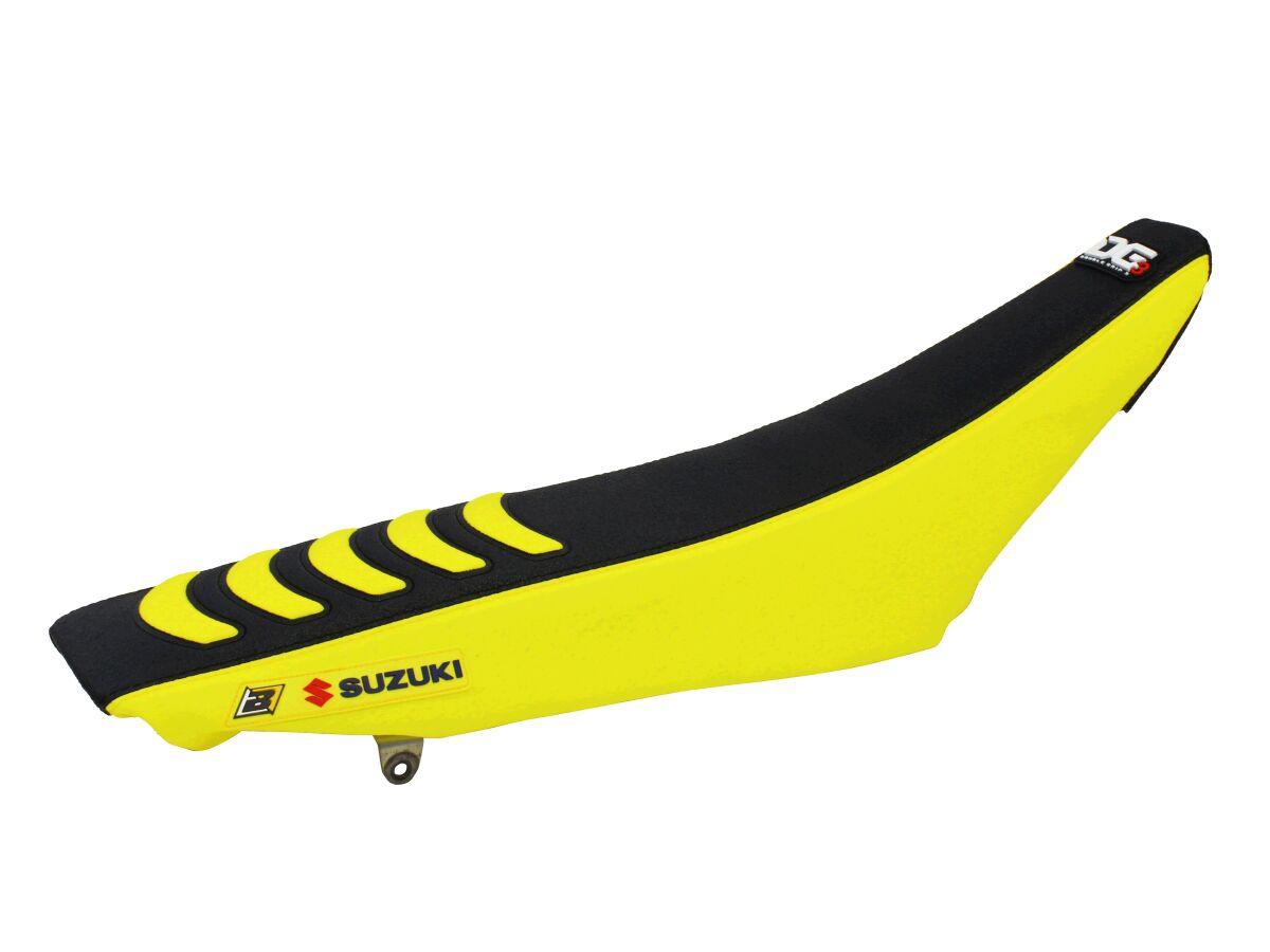 Blackbird Yellow/Black 1330H - Double Grip 3 Seat Cover - Suzuki Rmz450 2008-17