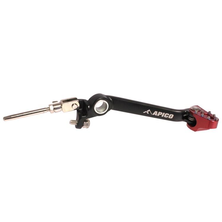 Apico Black/Red Elite Trials Brake Pedal - Beta Rev 80 2003-08, Evo 80 2009-23