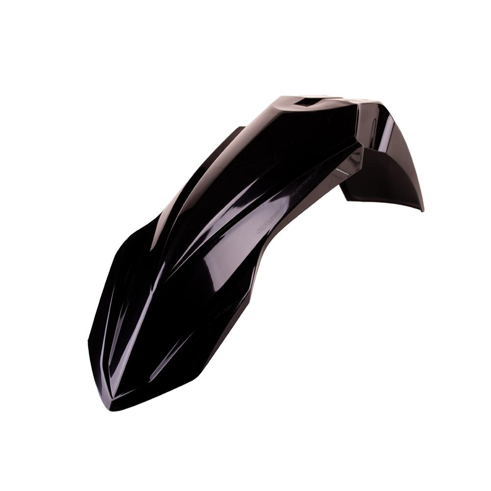 Polisport Black Front Fender - Yamaha Yz 125/250 2015-21, Yzf250 2010-18, Yzf450 2010-17, Yzfx & Wrf2502015-19, Wrf450 2012-18