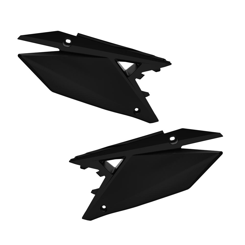 Polisport Black Side Panels - Suzuki Rmz250 2019-23, Rmz450 2018-23