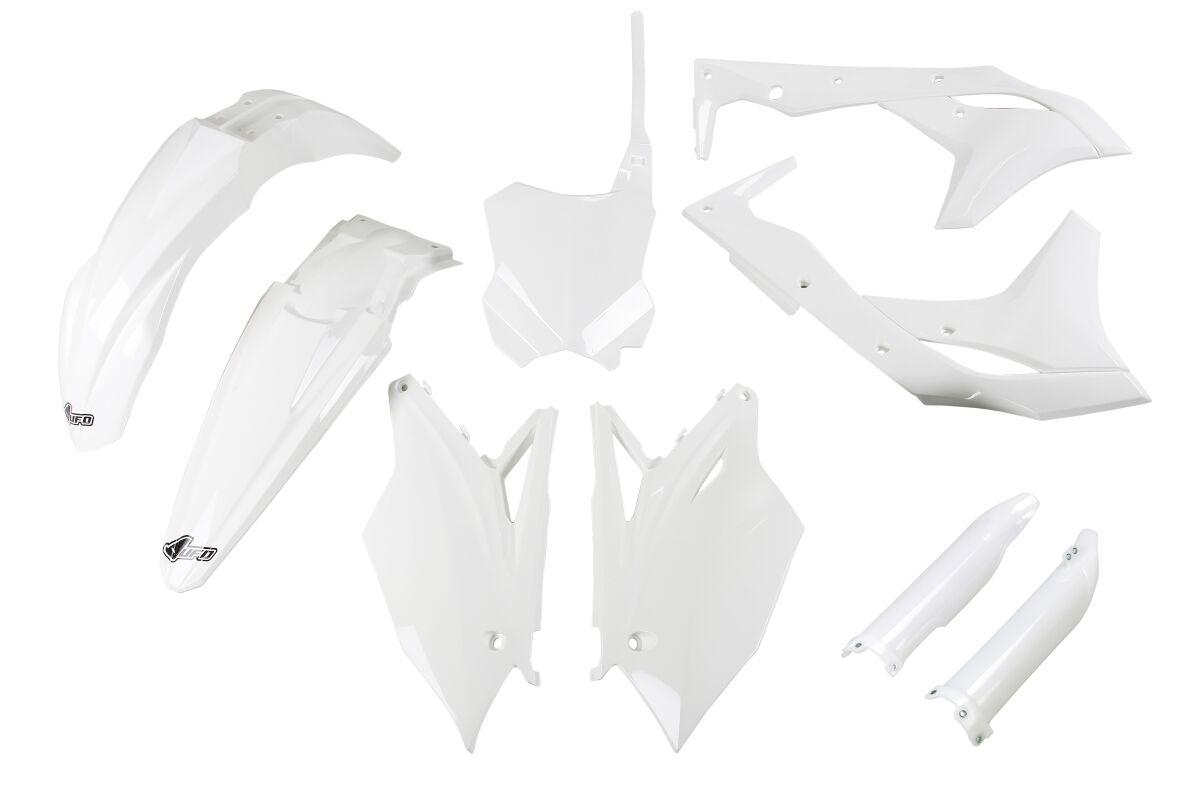 KAKIT225F@047 - UFO Plastics Kit - Kawasaki KXF250 2018 - White