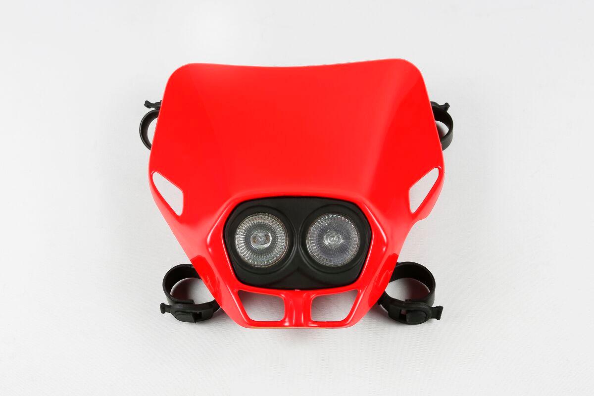 PF01700#070 - UFO Fire-Fly Twin Headlight (12V/35W) - Red