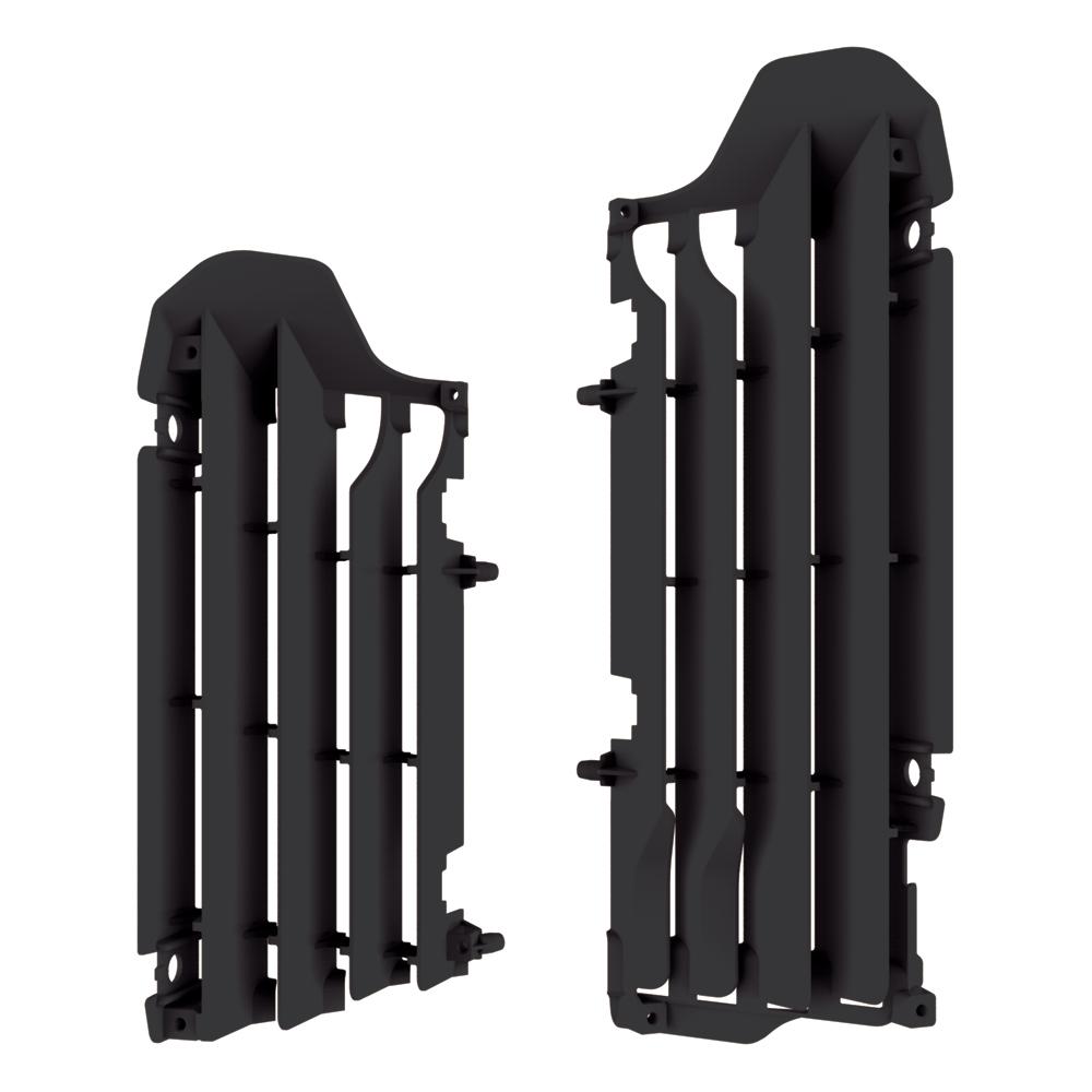 Polisport Black Radiator Louvres - Suzuki Rmz450 2018-23
