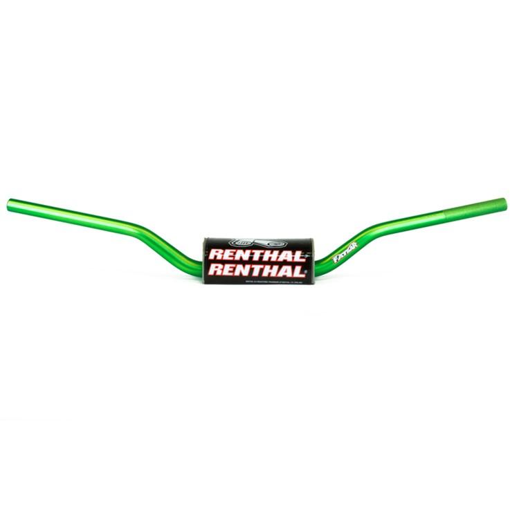 Renthal 604 RC Bend Fat Bar Handlebars - Honda CRF 2004-18, Kawasaki KX/KXF 2006-20 - Green