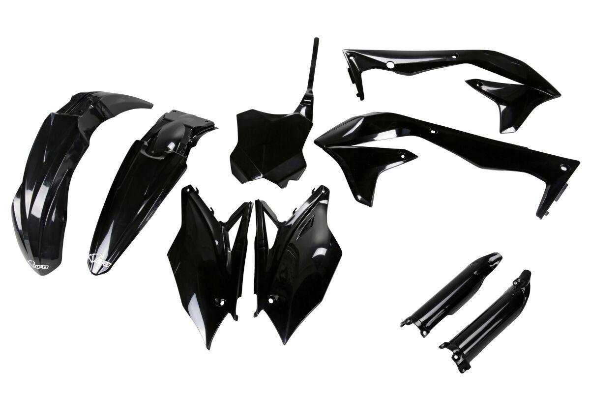 KAKIT223F@001 - UFO Full Plastics Kit - Kawasaki KXF450 2016-17 - Black