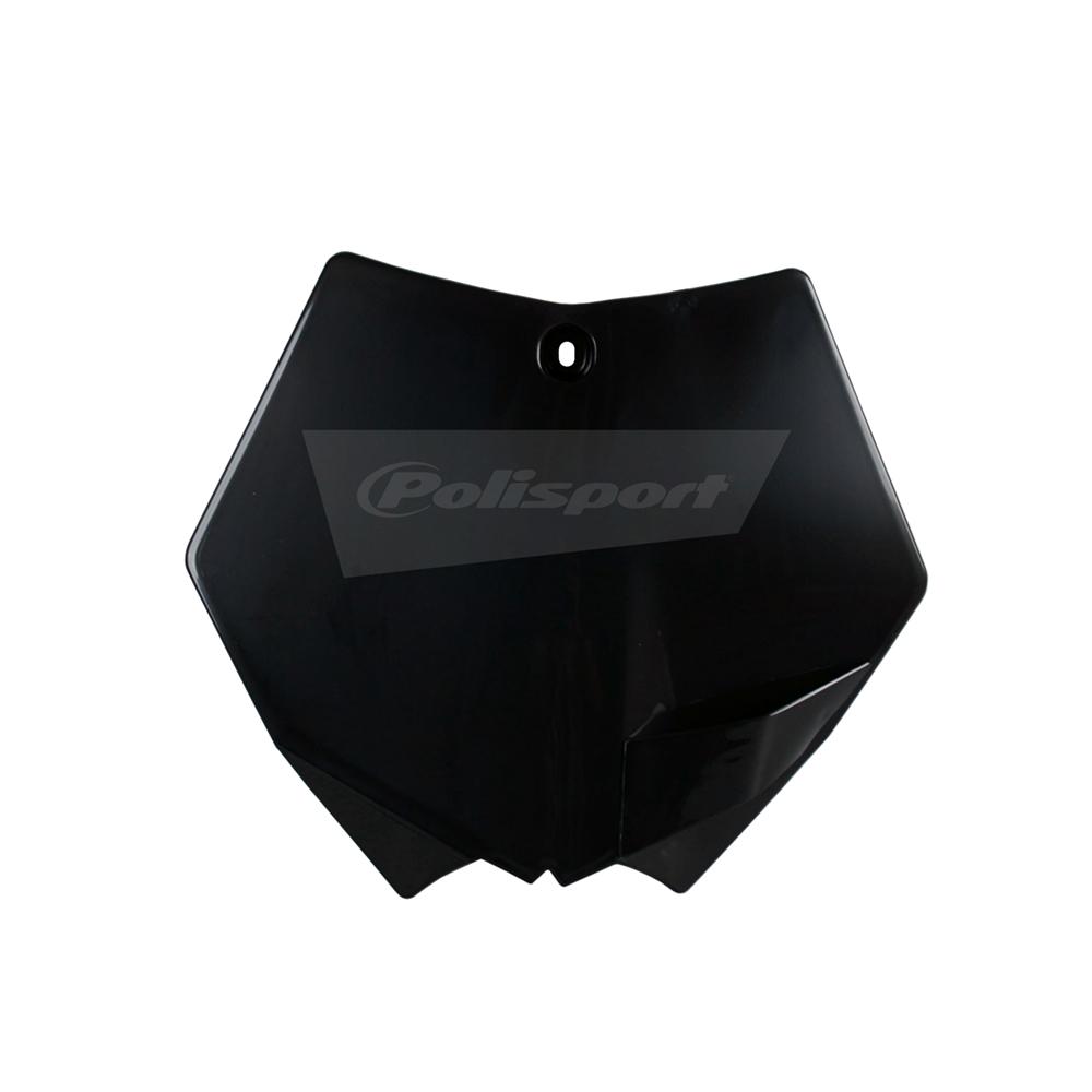 Polisport Black Front Number Board - Ktm Sx 125/250 2007-12