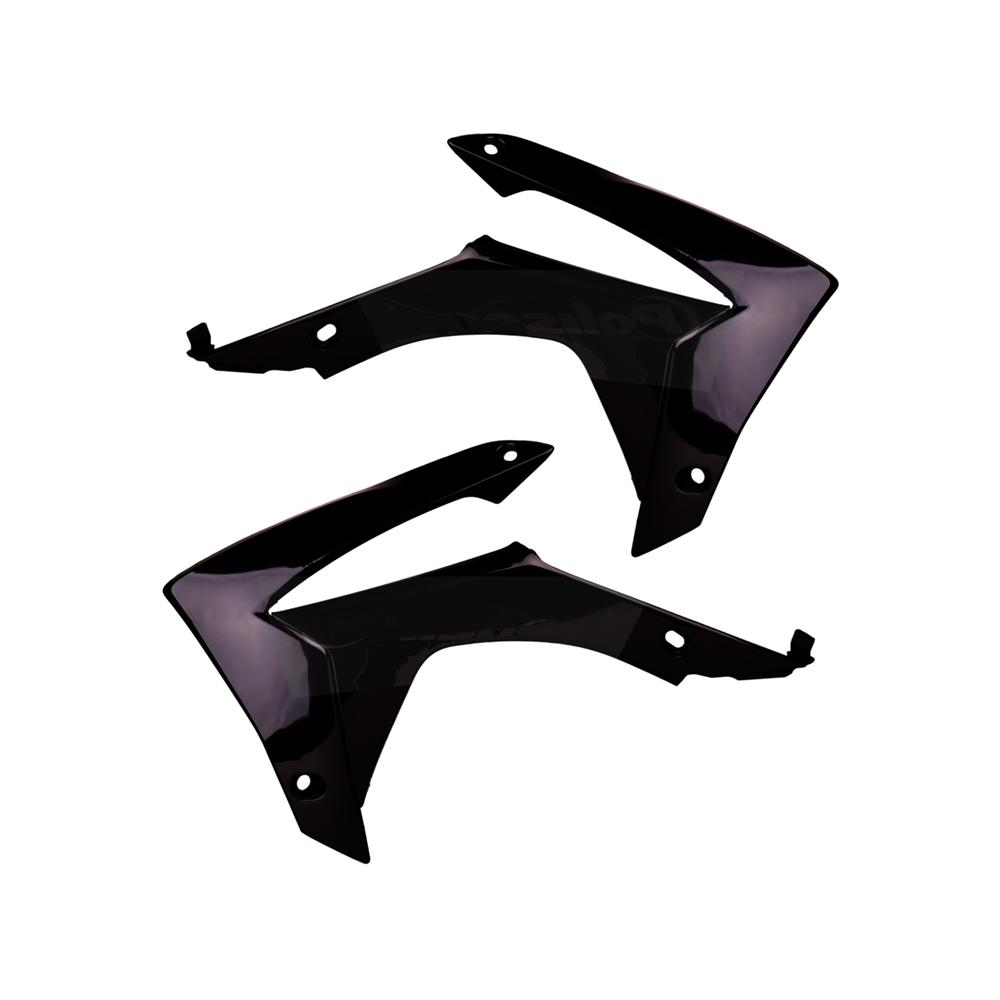 Polisport Black Radiator Scoops - Honda Crf250r 2014-17, Crf450r 2013-16