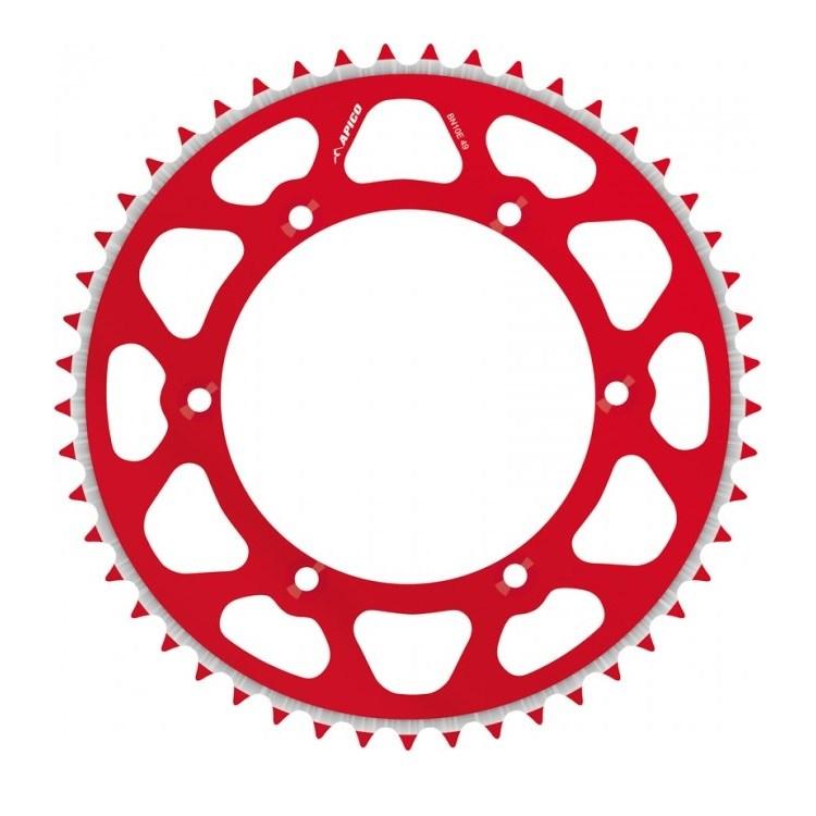 Apico Evolite Rear Sprocket - Honda CR/CRF All Models Up To 2024 - Red/ 51T