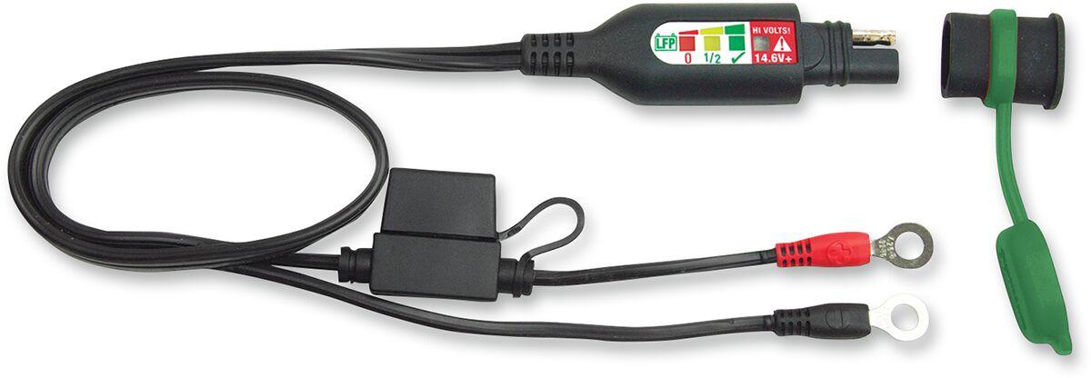 O127 - TecMate Battery Cord Eye With Test For 12.8v To 13.2v Lithium Batterys