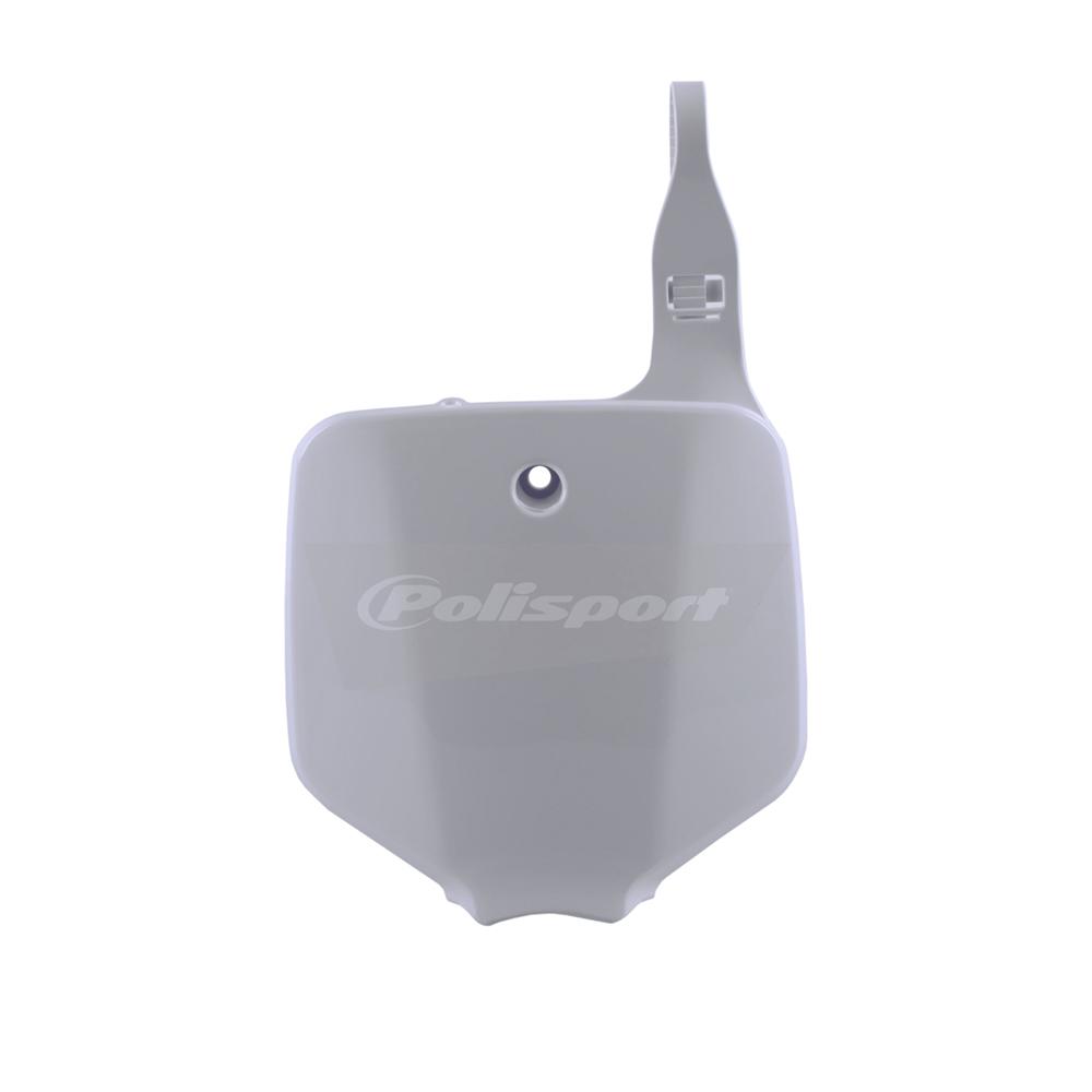 Polisport White Front Number Board - Kawasaki Kx65 2000-19, Suzuki Rm65 2003-05