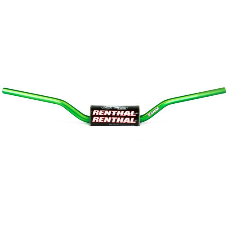 Renthal 609 RC High Bend Fat Bar Handlebars - Green
