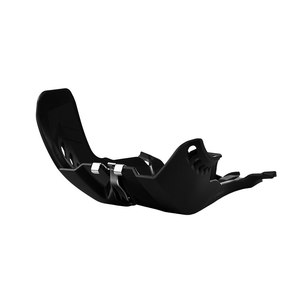 Polisport Black Fortress Skid Plate - Ktm Sx/Xc & Husqvarna Tc250 2019-22, Exc 250/300 2020-23, Te 250/300 2020-23