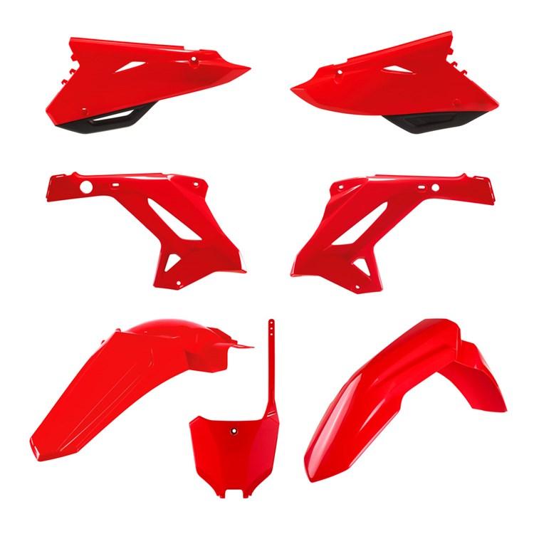 Polisport Red Plastics Kit - Honda Restyle Cr125-250 2002-07 Restyle To Crf450r 2021-22