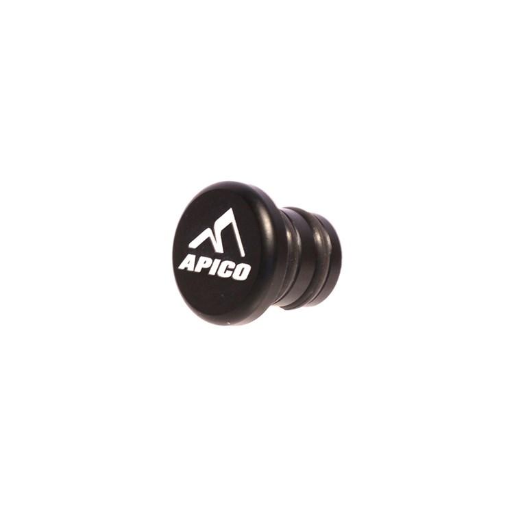 Apico Black Cnc Gear Pedal Tip End Cap - Aluminium