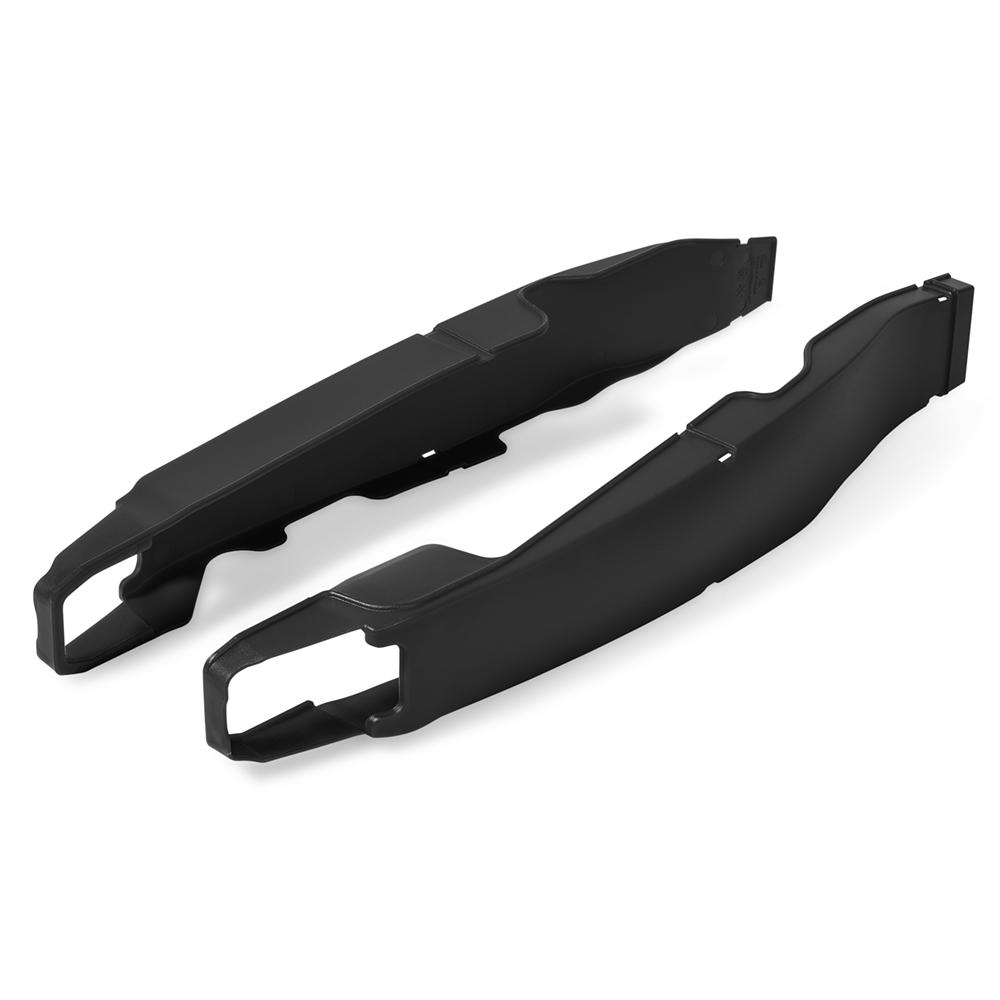 Polisport Black Swingarm Protectors - Yamaha Yzf250 2009-23, Yzf450 2009-22, Yzf250x & Wrf250 2015-23, Yzf450x & Wrf450 2016-23