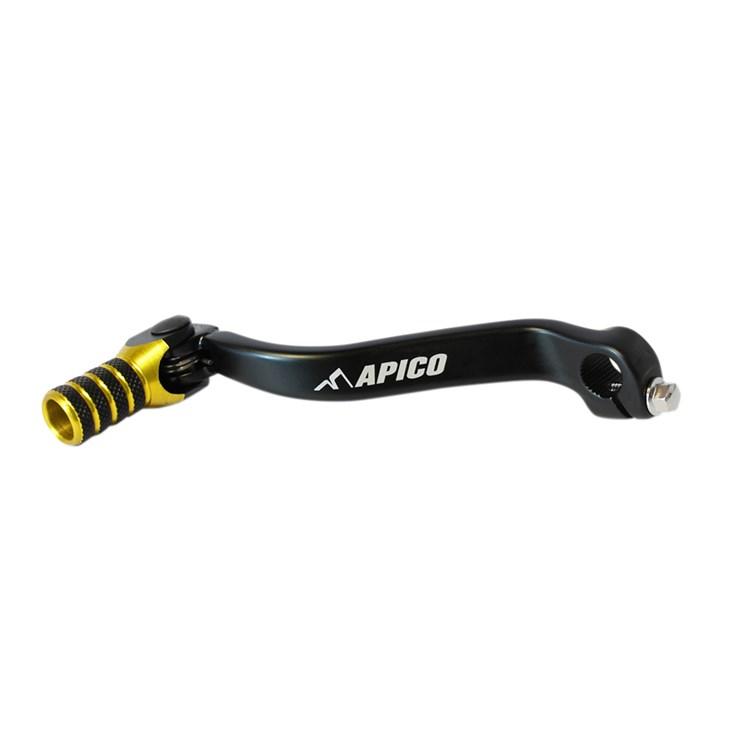 Apico Black/Yellow Elite Gear Pedal - Suzuki Rmz450 2008-22