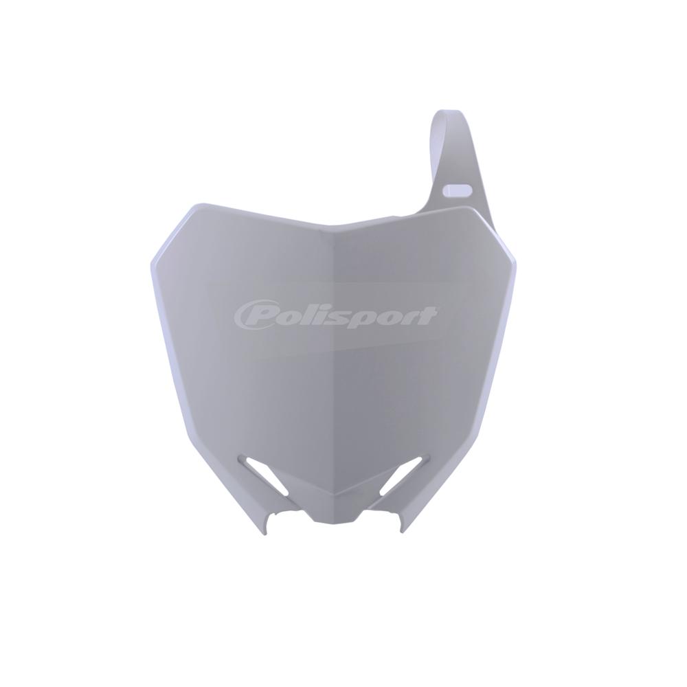 Polisport White Front Number Board - Suzuki Rmz250 2010-18, Rmz450 2008-17