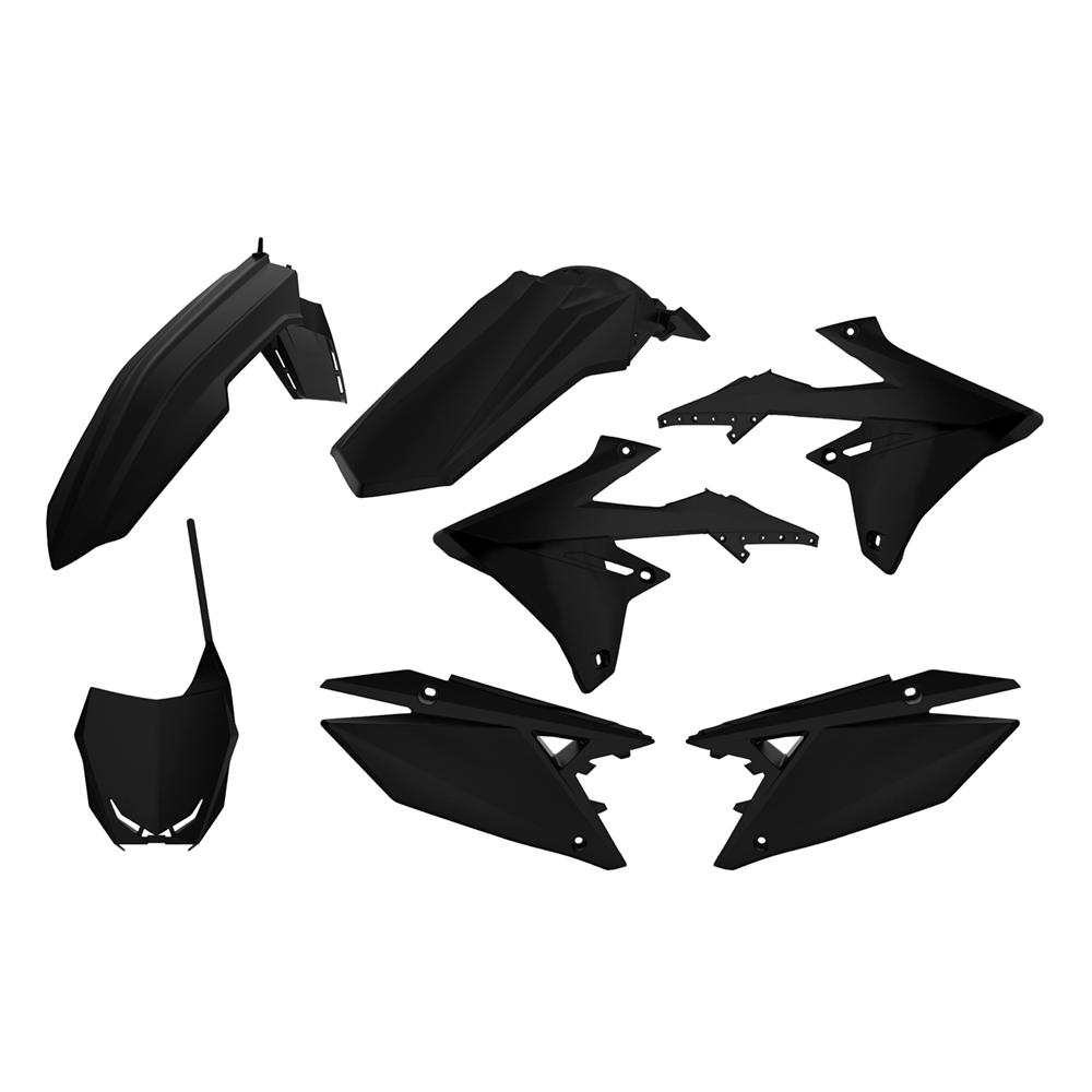Polisport Plastics Kit - Suzuki RMZ250 2019-21, RMZ450 2018-21 - Black