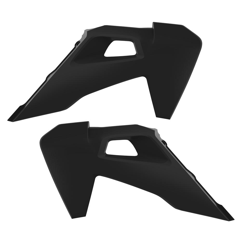 Polisport Black Radiator Scoops - Husqvarna Tc/Fc/Tx/Fx 2019-22, Te/Fe 2020-22