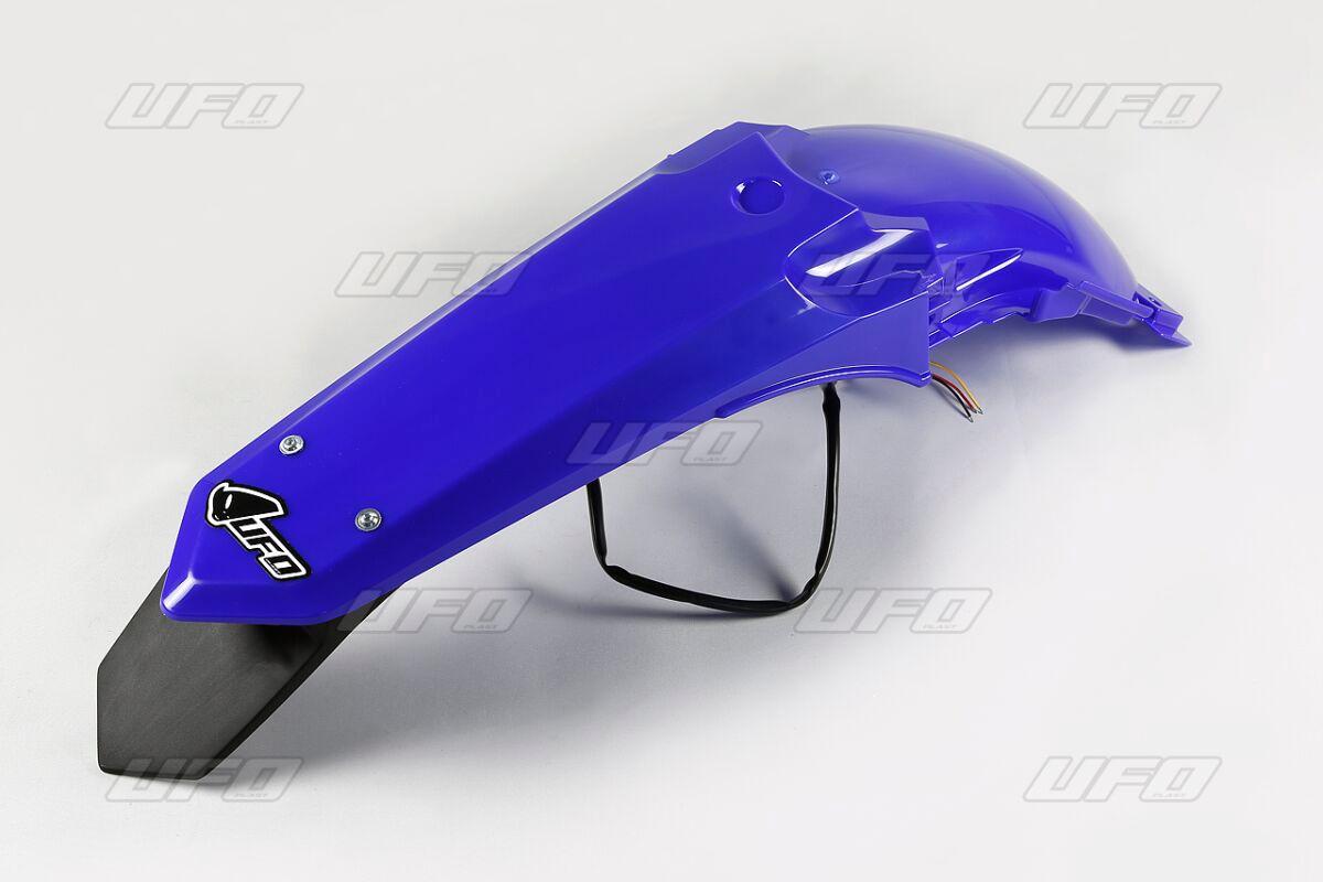YA04845#089 - UFO Enduro Rear Fender With Tail Light - Yamaha YZ 125/250 2015-19 - Blue