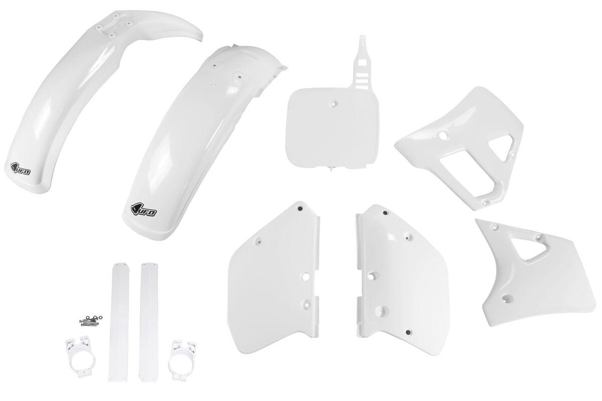 Ufo White Yakit298f@999 - Full Plastics Kit - Yamaha Yz125 1989-90