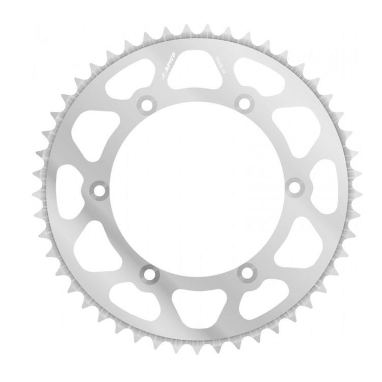 Apico Silver Evolite Rear Sprocket - Ktm Sx65 1998-2024 Husqvarna Tc65 2017-24 - / 48T